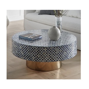 Tabouret en os incrusté, modèle tendance, le plus vendu, style personnalisé, design de table basse haut de gamme - Product Image 4