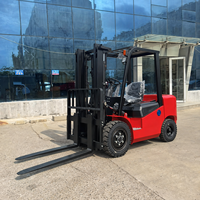 Chariot élévateur diesel robuste de 3 tonnes [certifié CE/ISO] pour usage extérieur en entrepôt, chariot élévateur à combustion interne avec pince souple