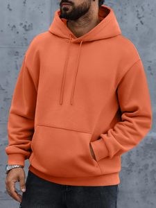 Custom Blank <b>Oversized</b> <b>Hoodies</b> <b>for</b> <b>Men</b> Heavyweight Cotton Pullover Sweatshirts Drop Shoulder Streetwear Apparel Wholesale - Product Image 2