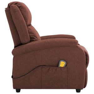 Sillón de Masaje Marrón 100% Poliéster con Metal y Madera, Ideal para Uso Doméstico - Product Image 6