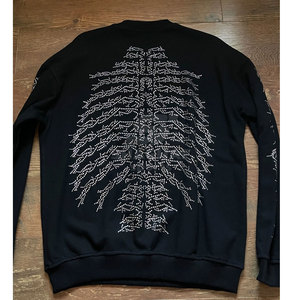 Men Rhinestone Sweatshirt Low MOQ Men Rhinestone Sweatshirt At Wholesale Price Made In Pakistan - Product Image 2