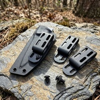 Clip de ceinture universel K-Sheath - Étui à couteau en plastique durable, accessoires DIY pour passant de ceinture et fixation de holster personnalisée