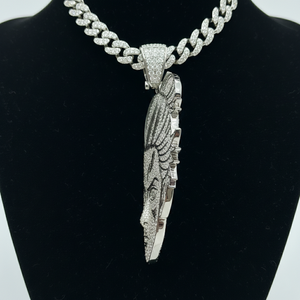 Colgante de Anime 'Flooded Ice' con diseño de Titan Shifter, Diamante Moissanita GIA VVS, Plata 925, Joyería Fina, Colgantes y Dijes, Héroe Japonés - Product Image 1