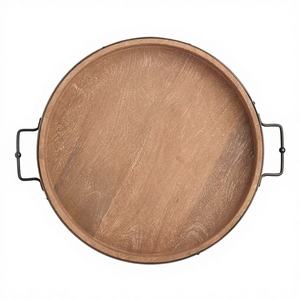 Bandeja de Servir Decorativa de Madera de Acacia Real, Ecológica, Hecha a Mano, para Uso Doméstico, Apta para Lavavajillas, Tipo Plato, con Logotipo Grabado - Product Image 2