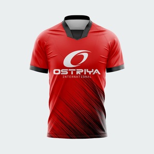 Camiseta de Fútbol Personalizada para Adultos, Impresión por Transferencia de Calor, Nombre del Equipo Personalizado, Color Sólido, 100% Poliéster, Secado Rápido, Transpirable, Manga Corta - Product Image 4