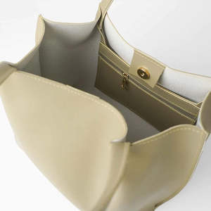 Bolso Tote Elegante para Mujer, de Cuero Genuino, Bolso de Hombro Grande, Casual, con Forro de PU, Asa Superior, de Diseño, para Viaje u Oficina - Product Image 2