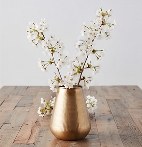 Florero Moderno de Metal de Cobre Martillado para Mesa de Comedor, Sala de Estar, Templo, Oficina y Decoración de Celebraciones de Lujo - Product Image 6