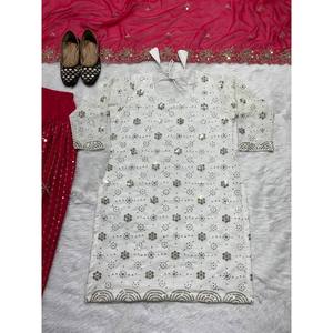 Ropa de Fiesta India y Pakistaní de Diseñador, Top Patiala Salwar Dupatta, Ropa India y Pakistaní de Diseñador para Fiesta - Product Image 2