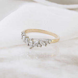 IGI/GIA Lab Grown Cut Diamond Vintage 14K Boda amarilla/Compromiso Anillo unisex en oro blanco fino Anillo de aniversario digno de fiesta - Product Image 1