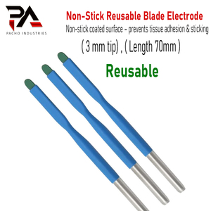 Électrode chirurgicale ESU autoclavable en acier inoxydable réutilisable, lame antiadhésive, pointe de 3 mm, longueur de 7 cm - Product Image 3