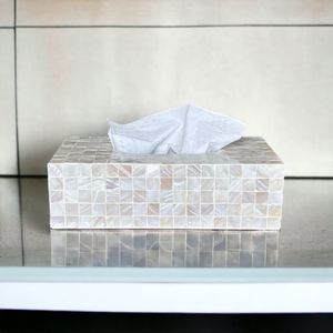 Boîte à mouchoirs en os incrusté de qualité antique, faite à la main, design tendance et élégant, nouveau rangement pour mouchoirs - Product Image 6