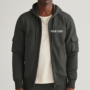 Sweat à capuche tricoté 100 % coton épais de haute qualité, couleur unie, pour homme, style streetwear, personnalisable, numérique, écologique et respirant - Product Image 5