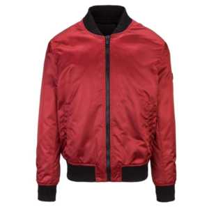 Chaqueta Bomber Morada de Satén Hecha a Mano para Hombre, 100% Poliéster, Cierre de Cremallera, Múltiples Bolsillos, Ecológica, Transpirable, de Secado Rápido - Product Image 3