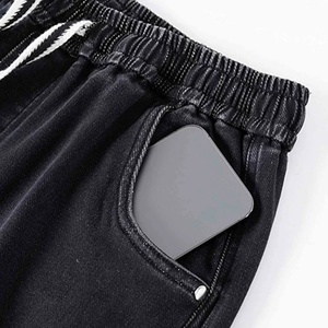 Jeans baggy pour homme avec logo personnalisé OEM, coupe large, style skater, hip hop, skateboard, jeans décontractés, pantalon en denim ample, streetwear Y2k - Product Image 5