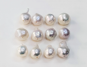 ไข่มุกน้ำจืดทรงหยดน้ำสีขาวธรรมชาติ ขนาด 13*16 - 15*18 มม. สำหรับทำเครื่องประดับ ราคาขายส่ง - Product Image 3