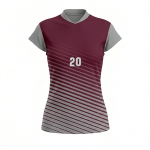 Maillot de volley-ball unisexe personnalisé imprimé en polyester 100% avec technologie de sublimation pour femmes et hommes, tailles plus grandes - Product Image 3