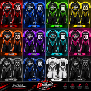 Ensemble de maillots de football personnalisés en sublimation, polyester/coton, manches courtes, séchage rapide, respirant, vêtements de sport imprimés, équipe, 320g, unisexe - Product Image 4