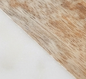 Plato giratorio redondo de mármol de primera calidad con detalles en madera para organizar la cocina, diseño minimalista, superficie duradera - Product Image 2