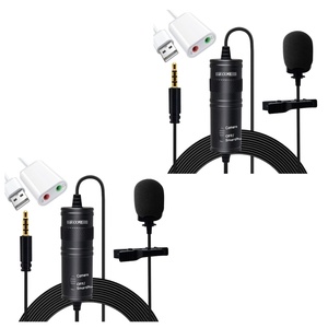 5 Core Microphone 2Pc Lavalier <b>Mic</b> Wearable Omnidirectional Condenser 3.5mm Body Lapel Mics - Product Image 1