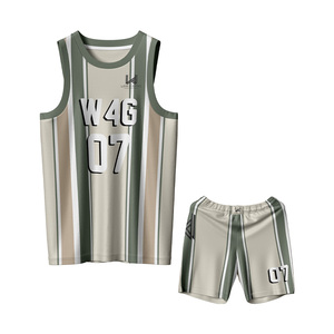 Customized Printed Breathable Mesh Moisture Wicking High Quality Men's Sublimated Sleeveless Reversible <b>Basketball</b> Uniform Sets - Product Image 5