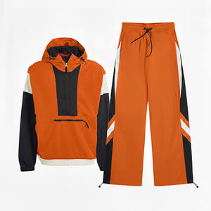 Conjunto de Dos Piezas para Hombre, Chaqueta Cortavientos con Cierre y Pantalones Largos, Traje Deportivo Sublimado, Chaqueta Cortavientos, Pantalones Largos, Traje Deportivo de Nailon, 100% Poliéster - Product Image 3