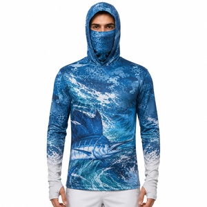 Sweat à capuche de pêche personnalisé avec logo, imperméable, coupe-vent, manches longues, UPF 50, évacuation de l'humidité, séchage rapide, fabricant OEM - Product Image 1