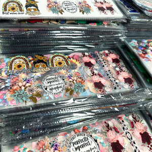 สติกเกอร์ติดแก้วน้ำลายการ์ตูน ขนาด 16 ออนซ์ ทนทาน กันน้ำ ล้างทำความสะอาดได้ ปลอดภัยสำหรับเครื่องล้างจาน ป้องกันรังสียูวี - Product Image 1