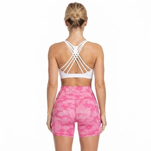 Shorts de Yoga de Cintura Alta con Estampado de Camuflaje para Mujer, Shorts de Compresión de Secado Rápido para Gimnasio, Leggings de Poliéster para Entrenamiento, Shorts de Capa Base - Product Image 3