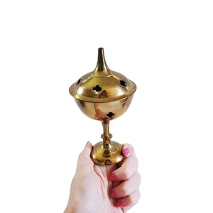 ที่จุดกำยานทองเหลืองเครื่องหอมระเหยกลิ่นอุปกรณ์ตกแต่งโต๊ะอาหารสำหรับงานเทศกาลงานแต่ง - Product Image 1