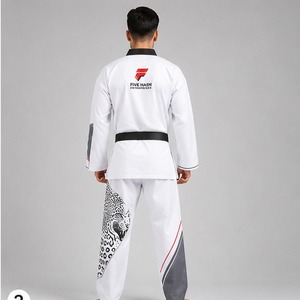 Premium taekwondo uniform providing superior comfort breathable fabric and reliable <b>strength</b> for <b>training</b> sparring wholesale - Product Image 2