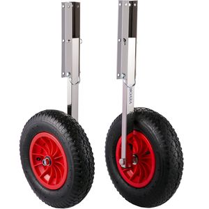 15 \ "in acciaio inox gommone lancio ruote Dolly 4 pz a sgancio rapido perni 600 LBS capacità di carico parti accessori - Product Image 1