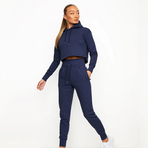 Combinaison de sport pour femme à capuche, color block, manches longues, coupe ample, avec bande latérale, respirante, tricotée, ensemble une pièce à la cheville - Product Image 5