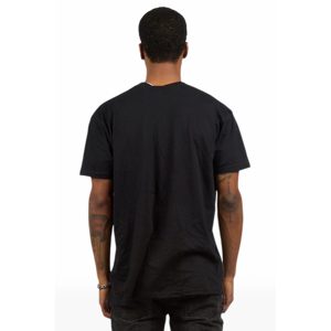 High Quality 100% Cotton Black Men's T-shirts Heavyweight Oversized <b>Tshirt</b> Printing Custom T Shirt For Men - Product Image 3