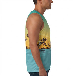 Camiseta sin Mangas para Hombre de Primera Calidad, Camisetas de Verano para Hombre, Camiseta Deportiva sin Mangas para Hombre, Camiseta de Algodón para Hombre - Product Image 3