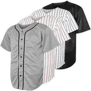 Mens Baseball Jersey Button Down <b>Shirts</b> Active Team Sports Uniforms <b>Polyester</b> Baseball Jersey Short Sleeve V Neck <b>Shirt</b> - Product Image 1