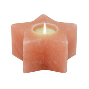 เชิงเทียนเกลือหิมาลัยแกะสลักด้วยมือ สีธรรมชาติ สัมผัสเหมือนจริง ขนาดสั่งทำได้ บรรจุภัณฑ์ปรับแต่งได้ สำหรับงานแต่งงานและวันหยุด - Product Image 1