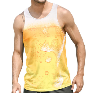 Débardeur de sublimation pour homme en matériau durable, prix abordable, logo/couleurs personnalisables, anti-plis, qualité supérieure - Product Image 1