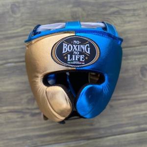 RTS - Conjunto de Sparring de Boxeo Personalizado al por Mayor, Sin Boxeo No Hay Vida, Conjunto de Sparring de Cuero Original Personalizado, Antideslizante, Azul y Dorado - Product Image 5
