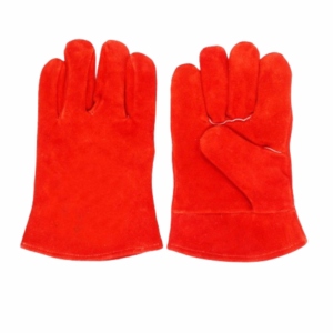 Gants de soudage en cuir de vachette de haute qualité, avec manchette de sécurité, usage général, résistants à l'abrasion, doublés de coton, robustes - Product Image 1