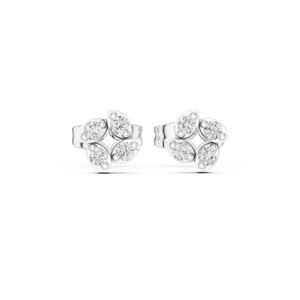 Boucles d'oreilles personnalisées Boucles d'oreilles pendantes en diamant 14K CVD en or blanc 14K Accessoires de mariée uniques - Product Image 3