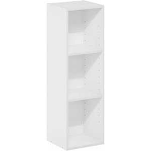 Estantería Estrecha de 3 Niveles, Librería de Almacenamiento de 10 Pulgadas de Ancho, Blanca, para Sala de Estar, Dormitorio, Oficina en Casa - Product Image 5