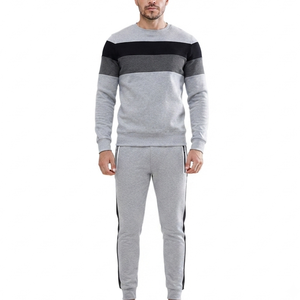 Ensemble de survêtement pour homme à col rond avec pantalon de survêtement assorti - Product Image 3