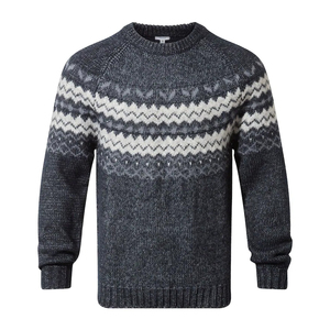 Pull à col rond en laine mélangée de haute qualité pour l'hiver, fournisseur fiable avec logo personnalisé, fabrication de pulls tricotés de haute qualité - Product Image 1