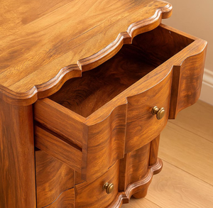 Nouvelle conception d'usine, table de chevet moderne en bois écologique avec tiroirs, table de chevet pour chambre à coucher, produit artisanal en gros - Product Image 2