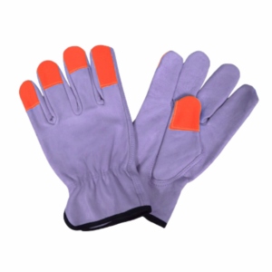 Best Performance Heavy-Duty Heat-Resistant Hi Vis Cowhide Grain Leather <b>Gloves</b> Driver Construction Garden Safety - Product Image 3