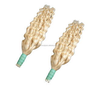 Cheveux en Gros Bruts d'Indonésie en Lots, 100% Cheveux Humains Vierges Remy, Super Double Drawn, Couleur Blonde, Haute Qualité - Product Image 6