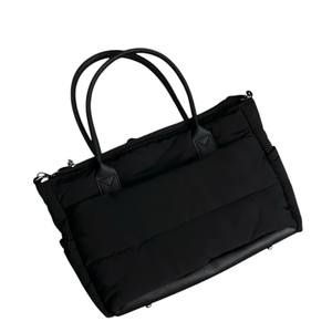 2-in-1 Quilted Waterproof <b>Tote</b> <b>Bag</b> with Multiple Compartments Fits a <b>Laptop</b> Made in Vietnam Business & Daily Use - Product Image 2