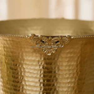 Jarrón de Metal de Aluminio Personalizado Heritage Renew, Chapado en Oro, con Orificio de Drenaje, Ecológico, Hecho a Mano, Moderno, Grande, para Mesa de Boda - Product Image 6