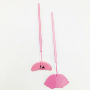 Best Quality Lip And <b>Moon</b> Shape Eyelash Extension <b>Mirror</b> Stainless Steel Pink Powder Coated Color - Product Image 1