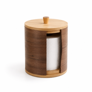 Caja de pañuelos de madera natural con tapa deslizante – Portapañuelos de madera maciza ecológico para baño, dormitorio, sala de estar y - Product Image 4